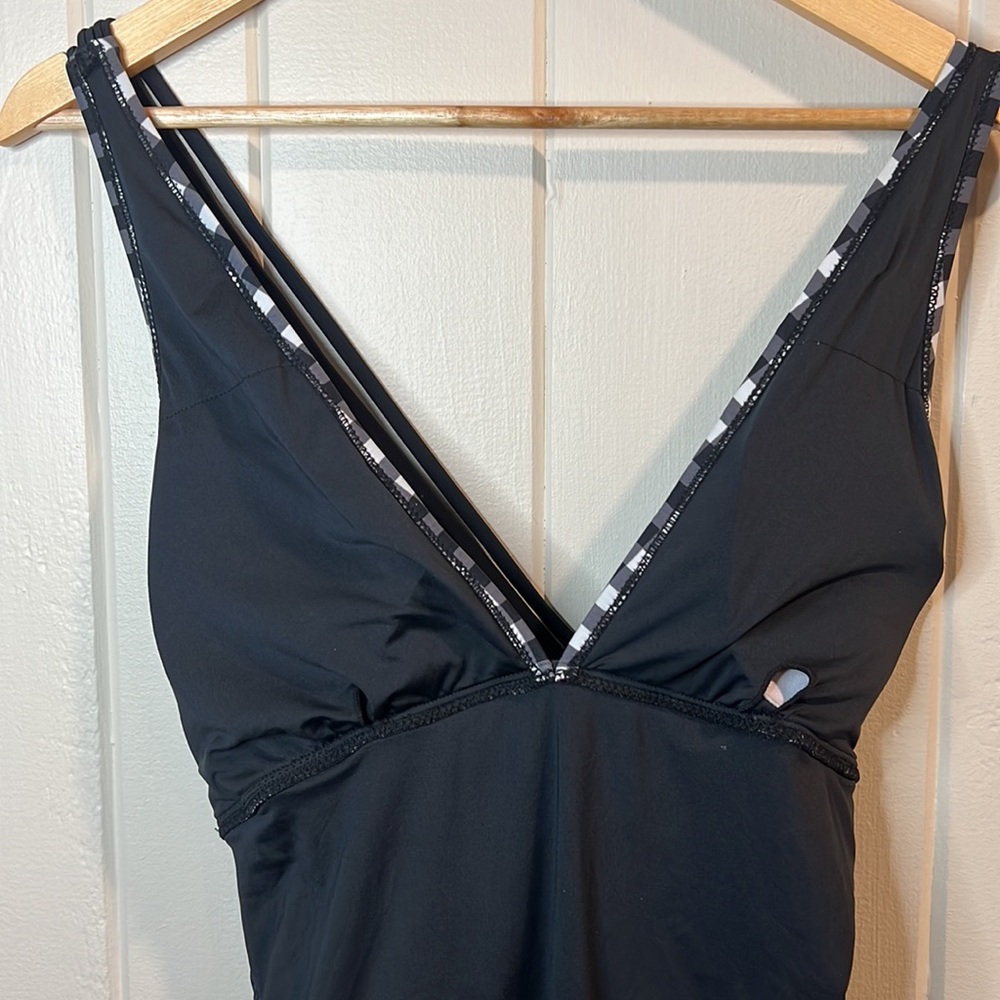CUPSHE One Piece Swimsuit Black and White Gingham - Picture 8 of 9